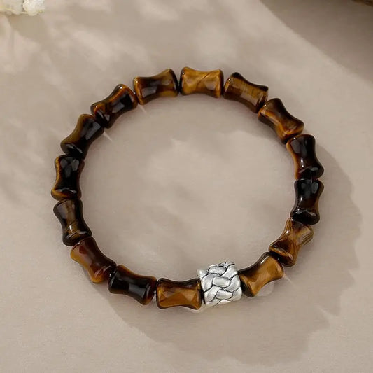 Ascending tiger eye stone bracelet Seraphic Spark