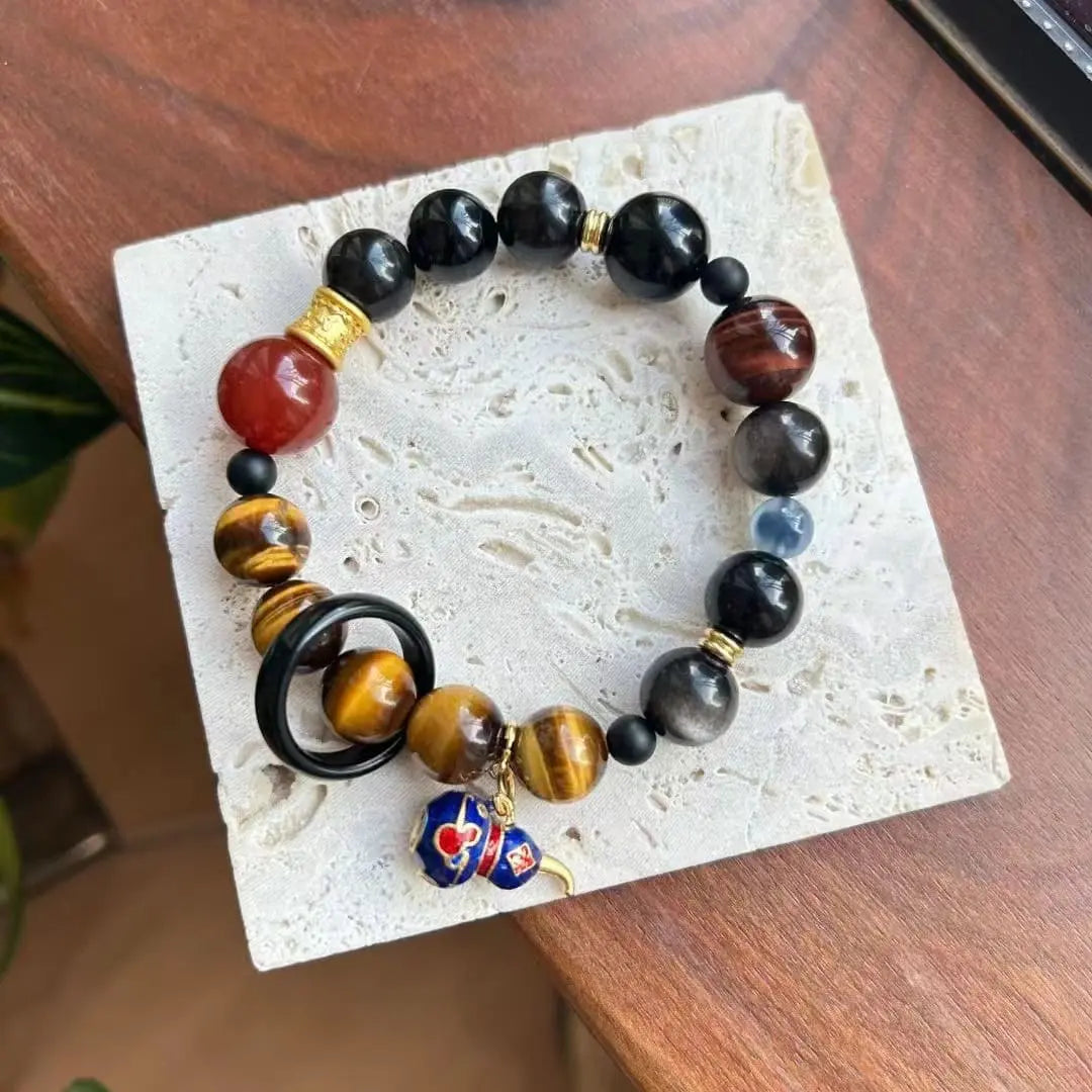 Seven veins energy bracelet lapis lazuli tiger's eye Seraphic Spark